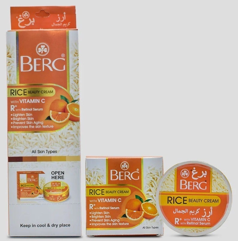 بيرغ كريم تجميل الأرز مع فيتامين سي، 6 قطع في العبوة - Image 5